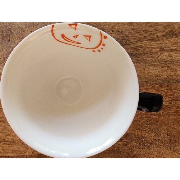 Starbucks 2007 HALLOWEEN Jack O’ Lantern PUMPKIN COFFEE Mug Cup Black/Orange - Picture 2 of 5